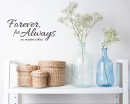 Forever For Always Quotes Wall Decal Family Vinyl Art Stickers